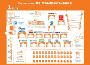 Схема расположения зон на МамФестивале