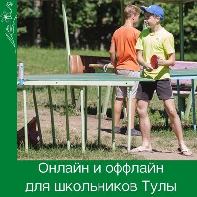 Лето - школьникам. Онлайн и оффлайн активности в Туле